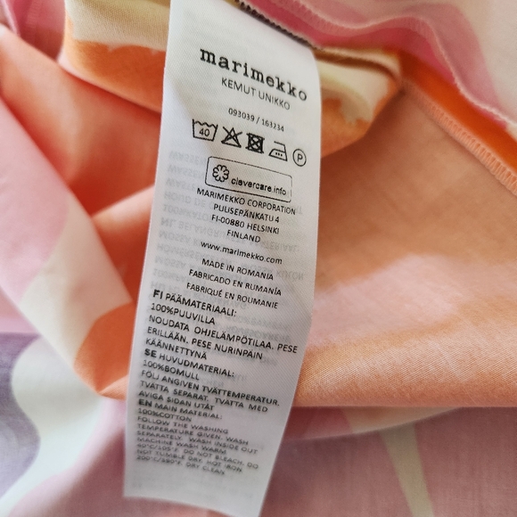 NWT Marimekko Kemut Unikko Poplin Midi Dress Size 34 - Picture 7 of 10